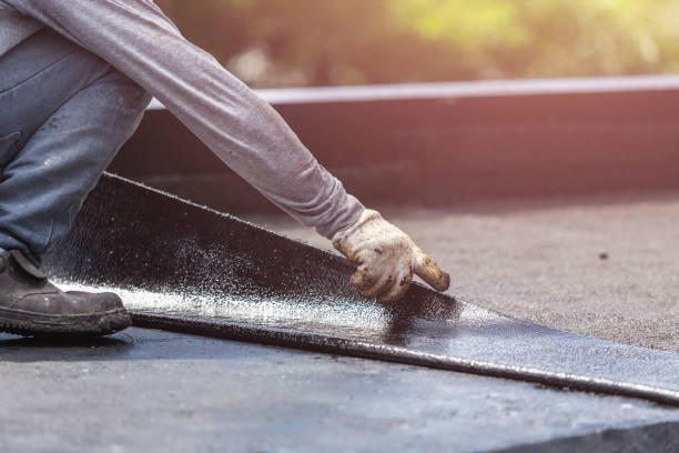 Professional Basement Waterproofing technician working in Daleville, IN
